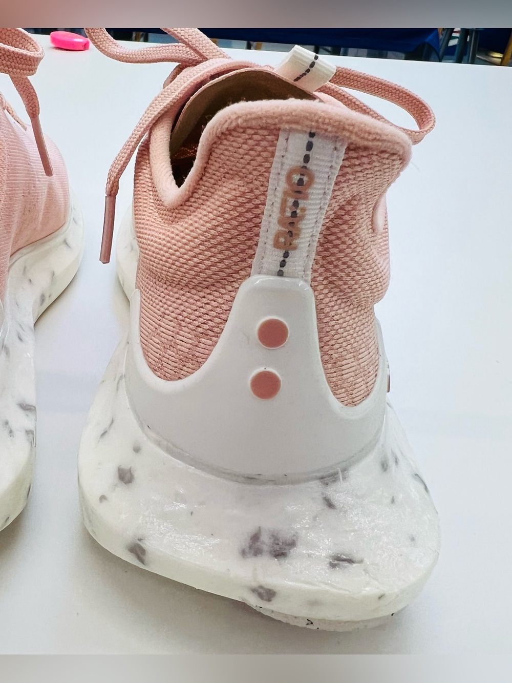 RATIO Wms. Sz 8. Light Pink Women's Knit Sneaker - Breathable Casual Comfort - Picture 5 of 10